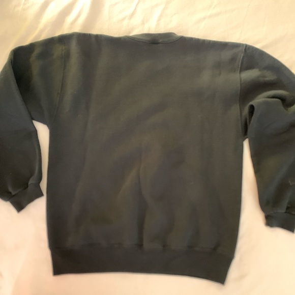 VINTAGE FADED BLACK RUSSELL ATHLETIC CREWNECK SWEATSHIRT SIZE MEDIUM - Picture 6 of 8